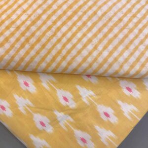 Cotton Fabrics Combo-Yellow-8