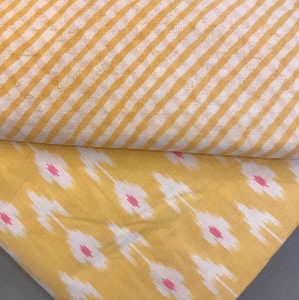 Cotton Fabrics Combo-Yellow-8