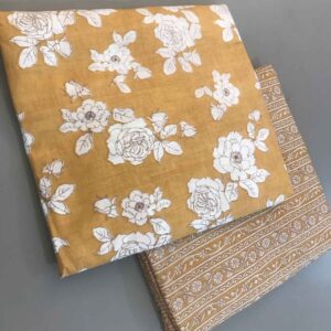Cotton Fabrics Combo-Mustard Yellow-16