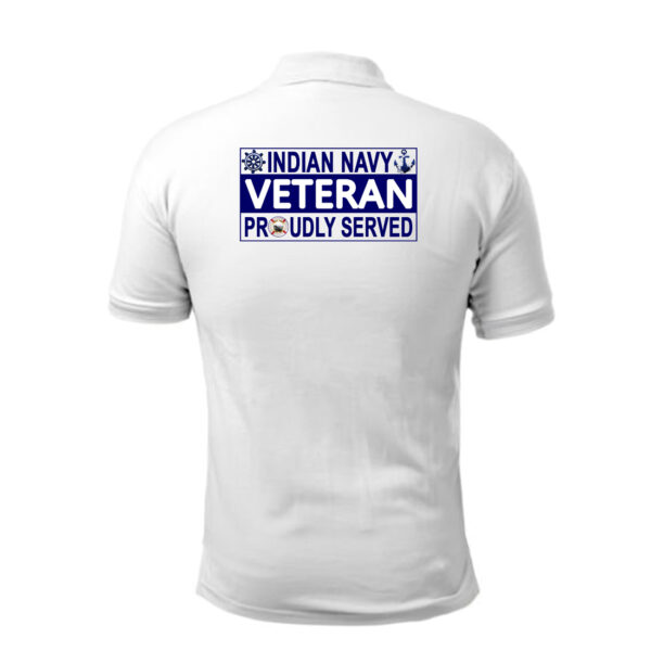 T-Shirts for Veterans of Indian Navy (White )