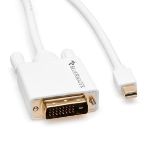 BlueRigger-Mini DisplayPort Thunderbolt to DVI Ma White