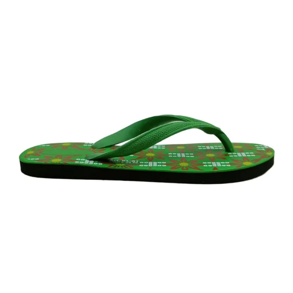 Generic Unisex Printed Lightweight Flip-Flop Hawai Slipper (Green)