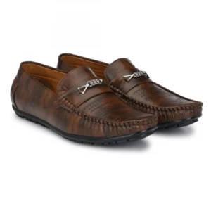 Generic Men Brown Color Leatherette Material  Casual Loafers