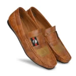 Generic Men Tan,Brown Color Leatherette Material  Casual Loafers