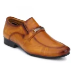 Generic Men Tan Brown Color Nappa Leather Material  Casual Formal Shoes