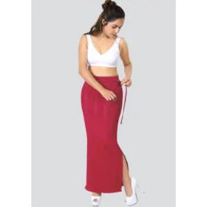 Dermawear Women's Saree Shapewear (Model: SS_406_Saree Shaper, Color:Red, Material: 4D Stretch)