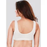 Dermawear Women's Sports Brassiere (Model: SB-1104, Color:White, Material: 4D Stretch)