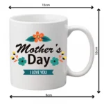 Generic Mother's Day Printed Ceramic Coffee Mug (Color: White, Capacity: 350ml)