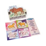 14 Pcs_Set Of Picture Blocks Animal Series (Color: Assorted)