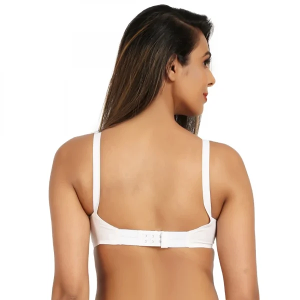 Generic Women's Cotton Daily Use Non Padded Bra (White)