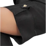 Generic Women's Solid Rayon Roll Up 3/4th Sleeve Knee Length Kurti (Grey)
