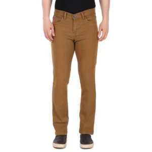 Men's Straight Fit Denim High Rise Bootcut Stretchable Jeans (Khaki)