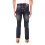 Generic Men's Slim Fit Denim Mid Rise Jeans (Blue)