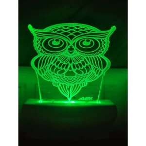 Generic Owl Multi Color Changing AC Adapter Night Lamp