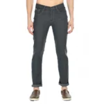 Generic Men's Regular Fit Denim Mid Rise Jeans (Grey)