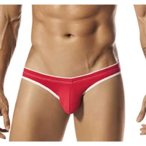 Men's Cotton Handsome Hunk Brief Underwear (Red)