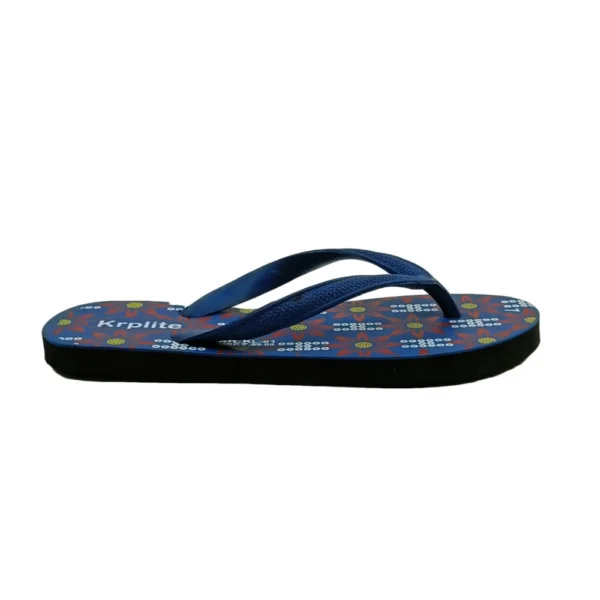 Unisex Printed Lightweight Flip-Flop Hawai Slipper (Blue)