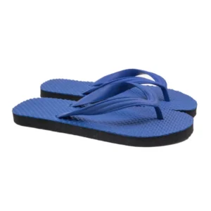 Unisex Textured Lightweight Flip-Flop Hawai Slipper (Blue)