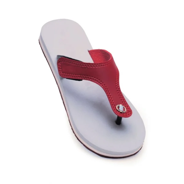 Unisex Rubber Lightweight T-Style Slippers (Maroon)