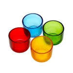 Glass Decorative Tea Light Holder (Multicolor)