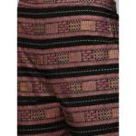 Women's Casual 3-4Th Sleeve Geometric Crepe Kurti and Pant Set (Pink)